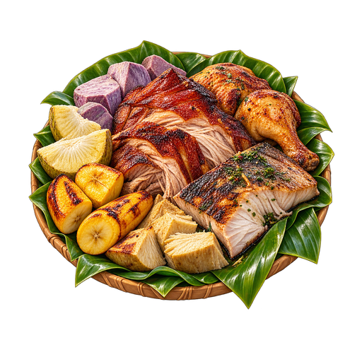 Tahitian Earth Oven sticker illustration