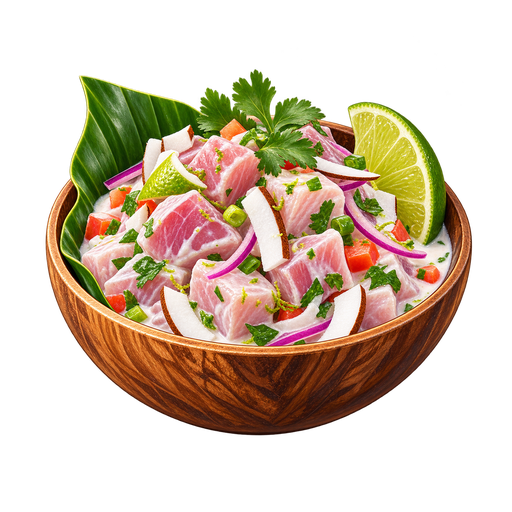 Raw Fish Salad sticker illustration