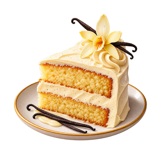 Tahitian Vanilla Cake sticker illustration