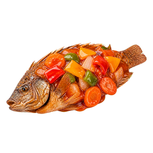 Sweet and Sour Fish sticker illustration
