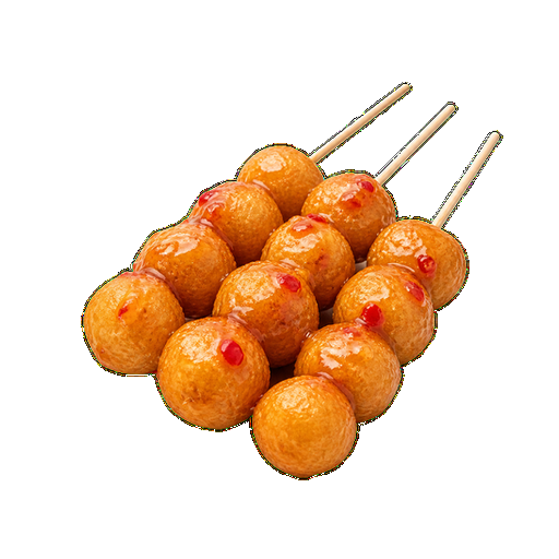Fish Balls sticker illustration