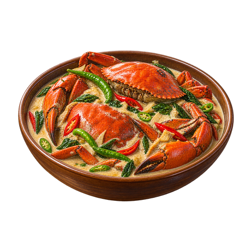 Crab in Coconut Milk sticker illustration