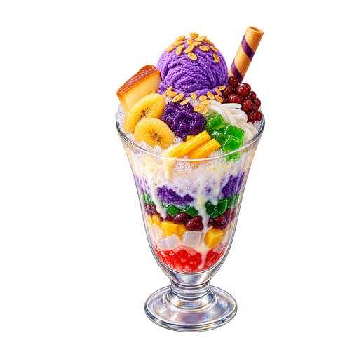 Mixed Ice Dessert sticker illustration