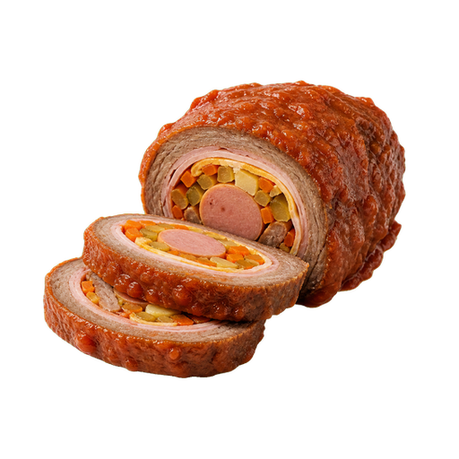 Stuffed Beef Roll sticker illustration