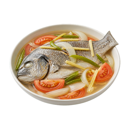 Vinegar-Poached Fish sticker illustration