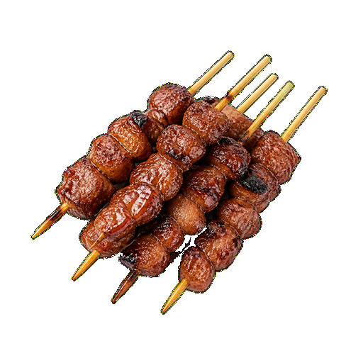Pork BBQ Skewers sticker illustration
