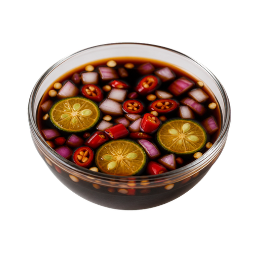 Soy Calamansi Sauce sticker illustration
