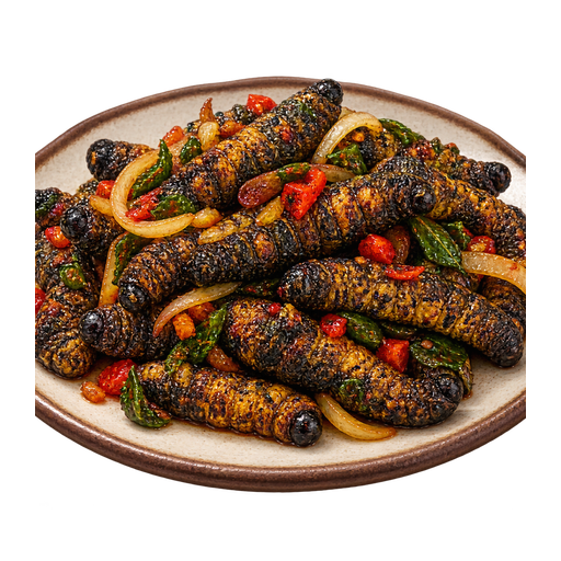 Mopane Worms sticker illustration