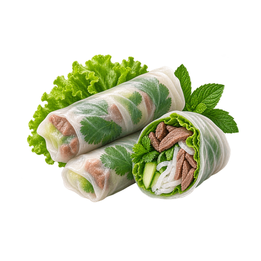 Phở cuốn (Pho Rolls) sticker illustration