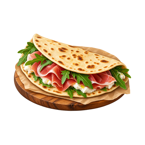 Piadina Romagnola sticker illustration