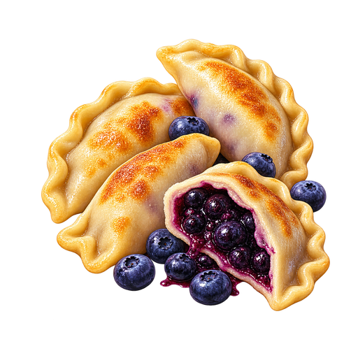 Pierogi z Jagodami sticker illustration