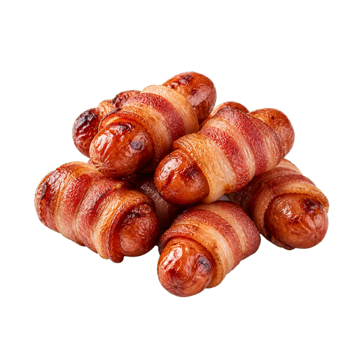 Pigs in Blankets sticker illustration