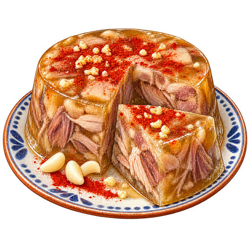 Meat Aspic sticker illustration