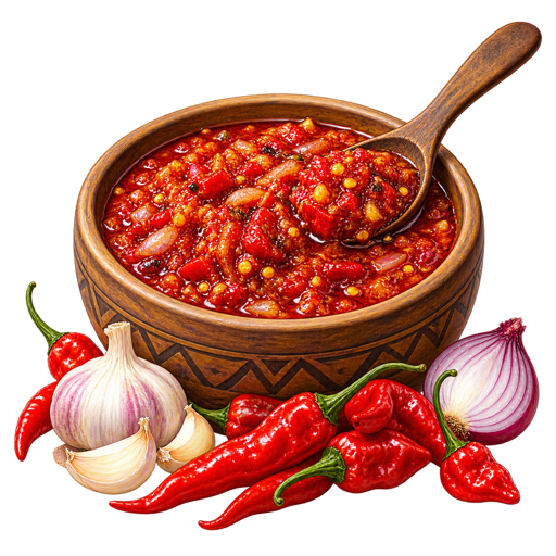 Congolese Hot Sauce sticker illustration