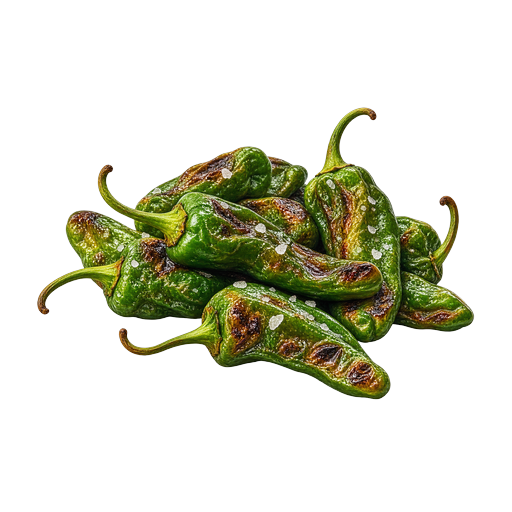 Padrón Peppers sticker illustration