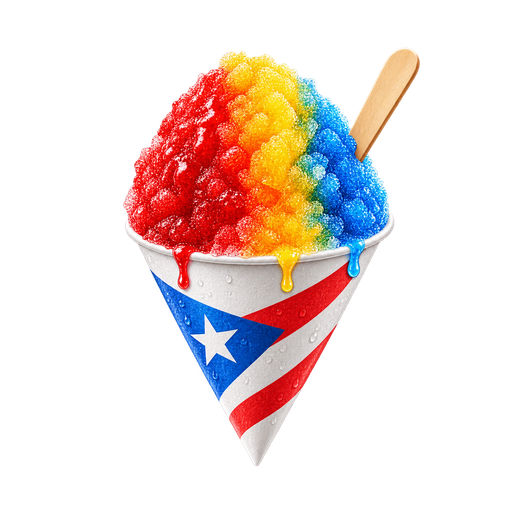 Piragua sticker illustration