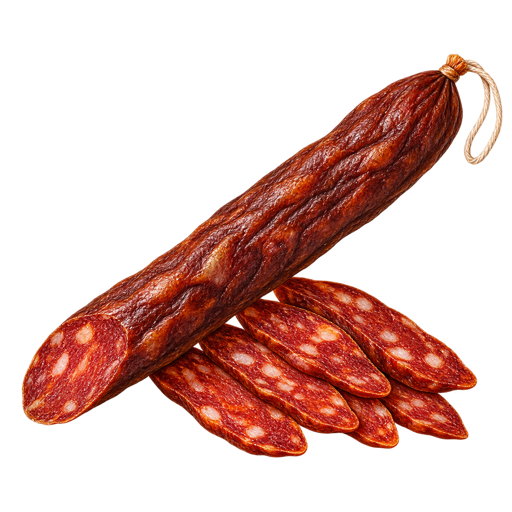Pirotska peglana kobasica sticker illustration
