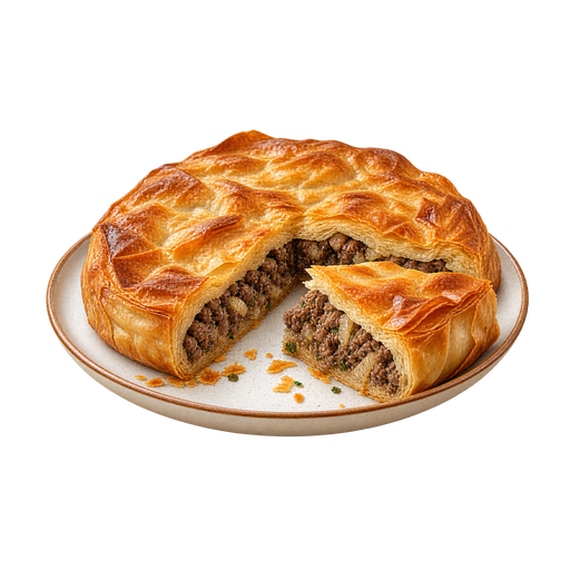 Meat Pie sticker illustration