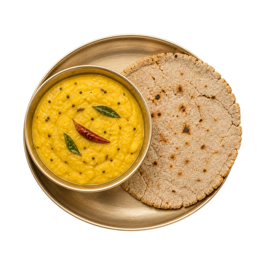 Pithla Bhakri sticker illustration
