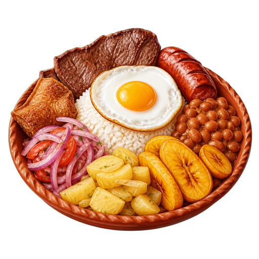 Plato Paceño sticker illustration