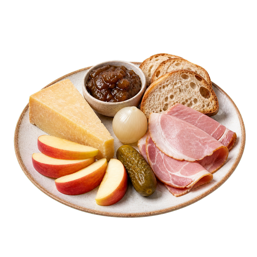 Ploughman's Lunch sticker illustration