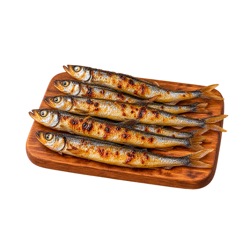 Grilled Capelin sticker illustration