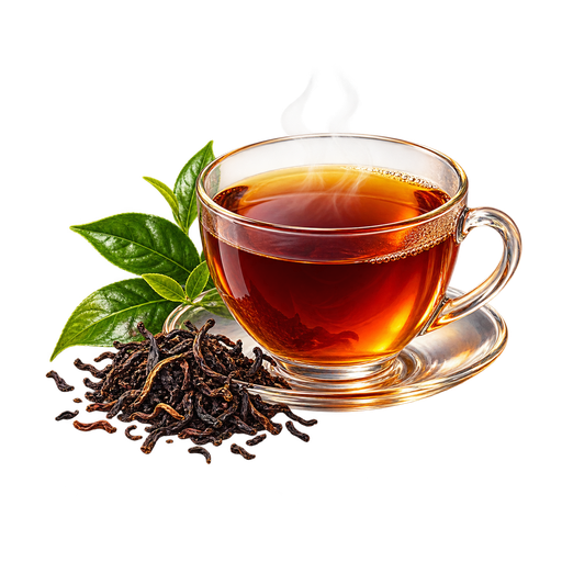 PNG Black Tea sticker illustration