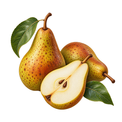 Pöllau Stag Pear sticker illustration