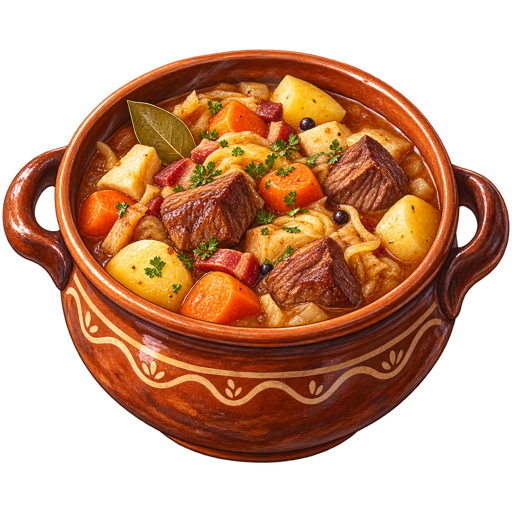 Pohorski lonec (Pohorje hotpot) sticker illustration