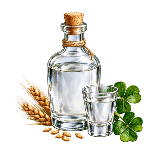 Poitin sticker illustration