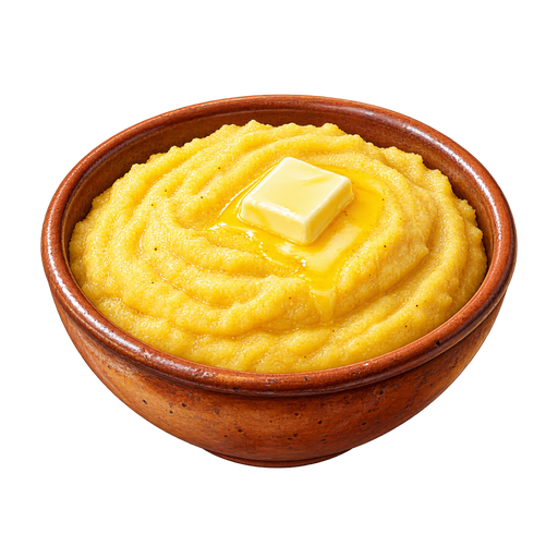 Polenta sticker illustration