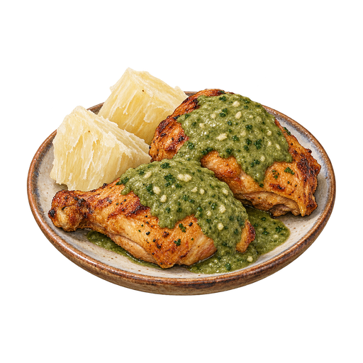 Pollo con Wasakaka sticker illustration