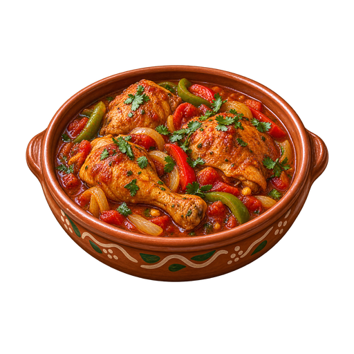 Pollo Guisado sticker illustration