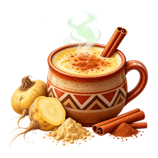 Ponche de Maca sticker illustration