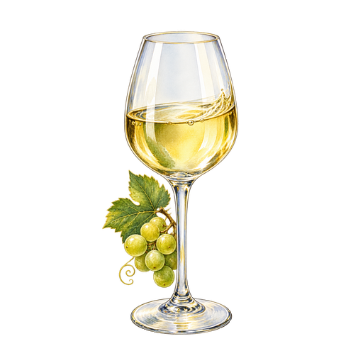 Pouilly Fume sticker illustration