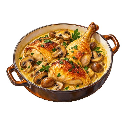 Poulet Au Vin Jaune sticker illustration