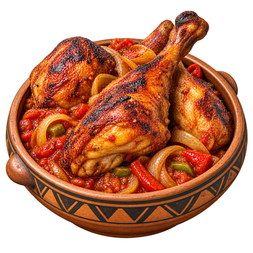 Burkinabè Poulet Bicyclette sticker illustration