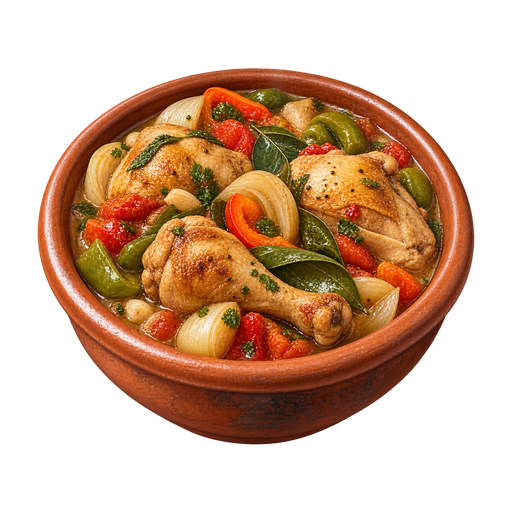 Malian Chicken Stew sticker illustration
