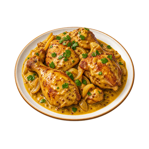 Gabonese Mustard Chicken sticker illustration