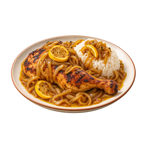 Chicken Yassa sticker illustration