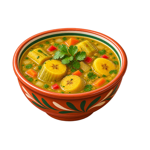 Sopa de platano sticker illustration