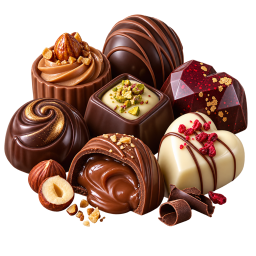 Belgian Praline sticker illustration