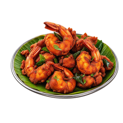 Prawn Koliwada sticker illustration