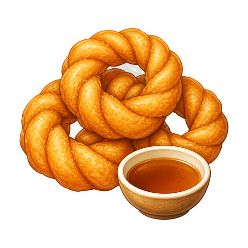 Pristiños sticker illustration