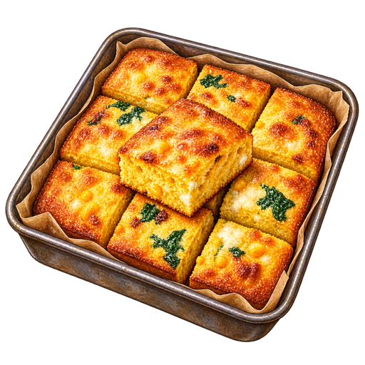 Cornbread sticker illustration