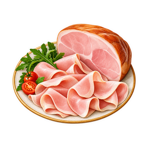 Prosciutto Cotto sticker illustration