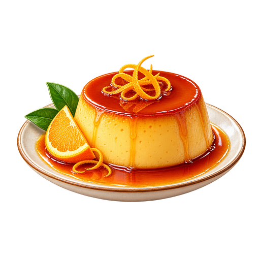 Pudim de Laranja sticker illustration