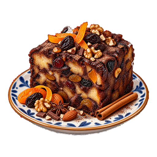 Bread Pudding sticker illustration