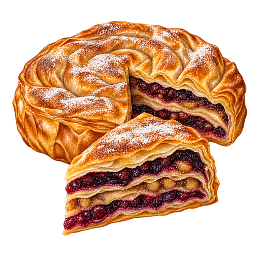 Pupinova pita sticker illustration