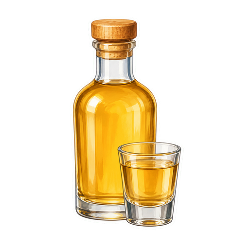 Caña Paraguaya sticker illustration